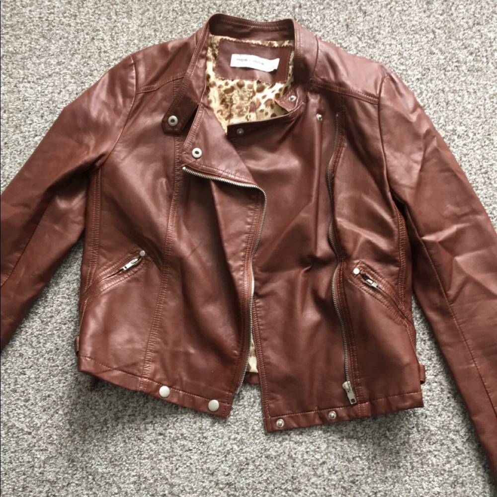 Brown bomber coat